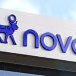 Novo Nordisk new brand Novo labelled on their office building